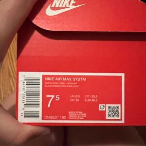 Nike Air Max System Red Box